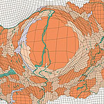 Diffuzi�s kartogram-t�rk�p Magyarorsz�gr�l