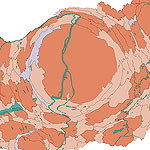 Diffuzi�s kartogram-t�rk�p Magyarorsz�gr�l