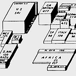 Raisz Erwin �ltal k�sz�tett kartogram-t�rk�p